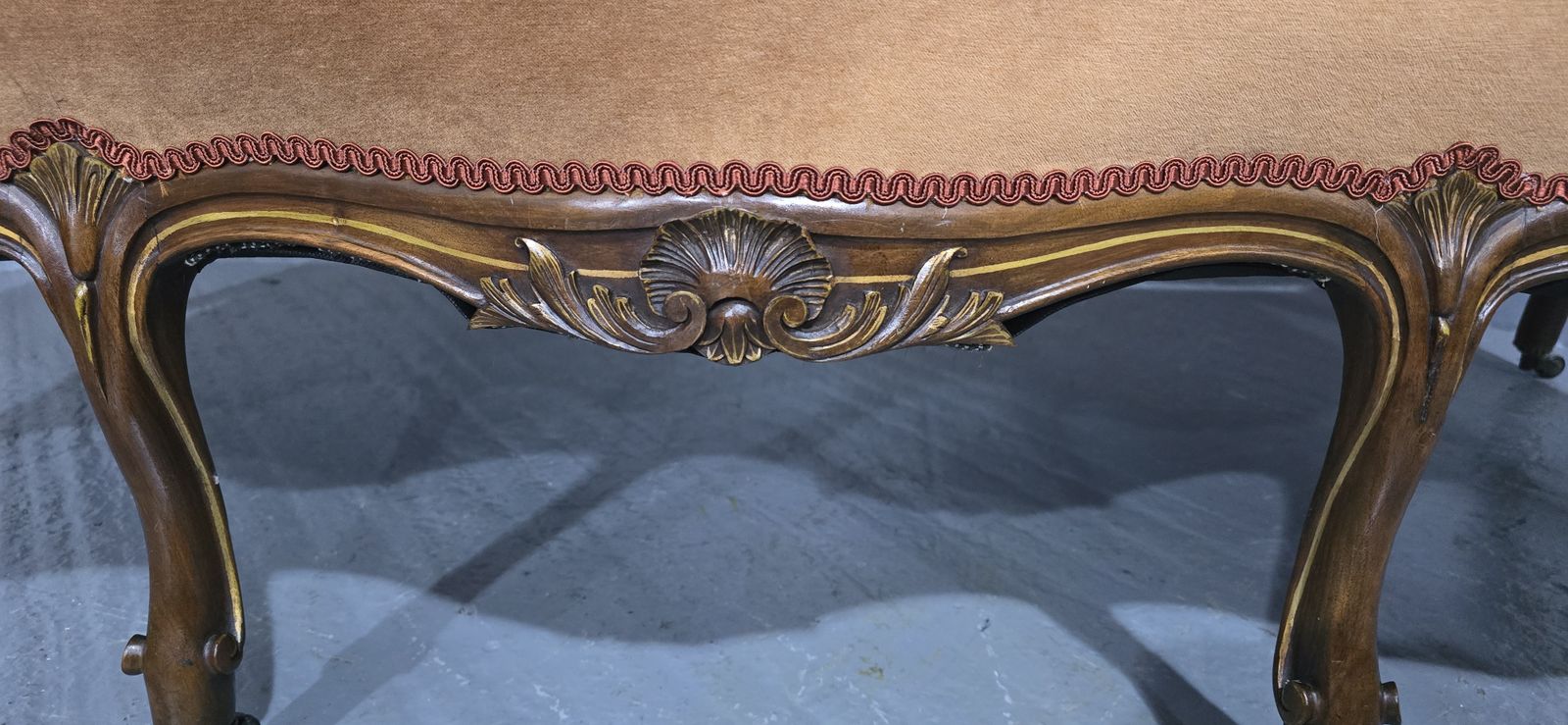 1895.0 Outstanding French Walnut Couch photo
