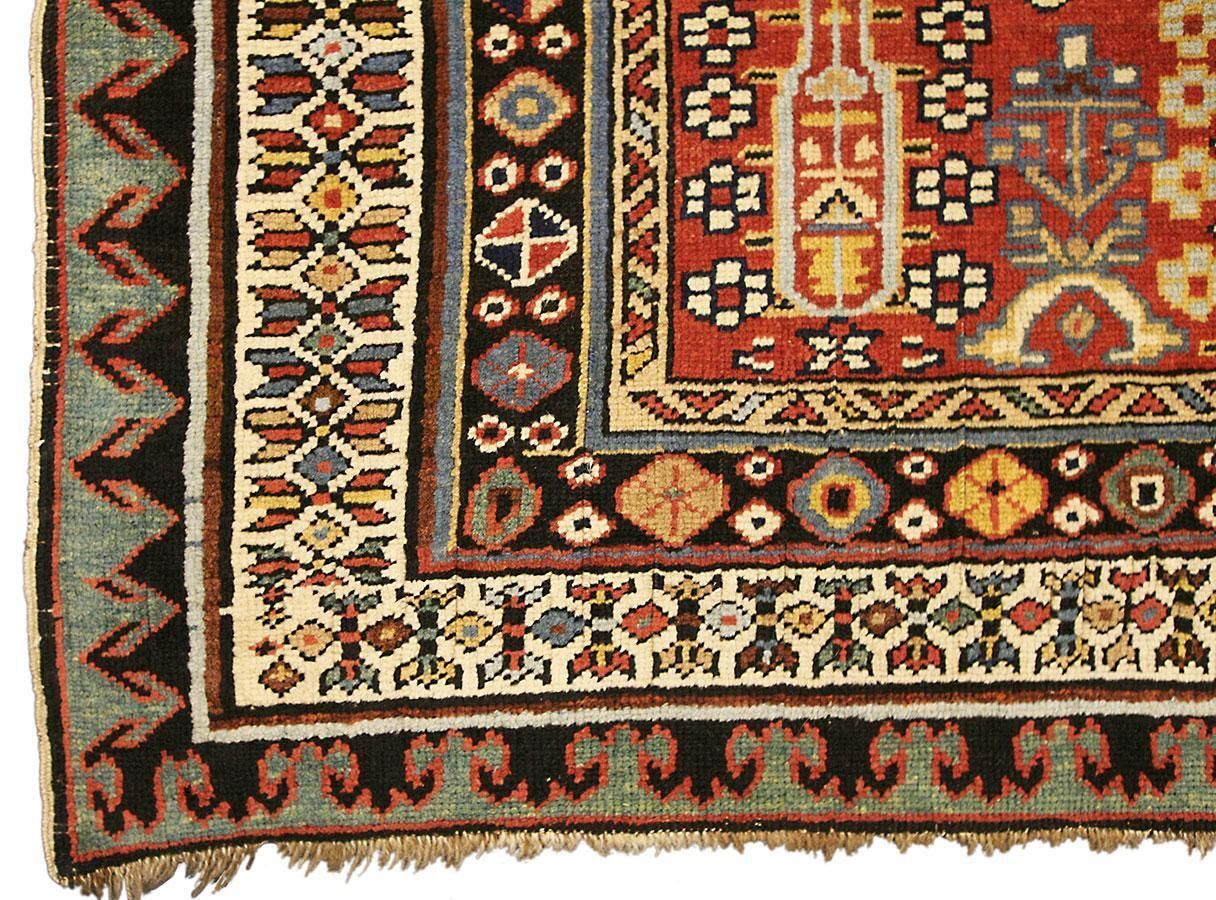 Caucasian Rug Runner, 1800s photo furniture