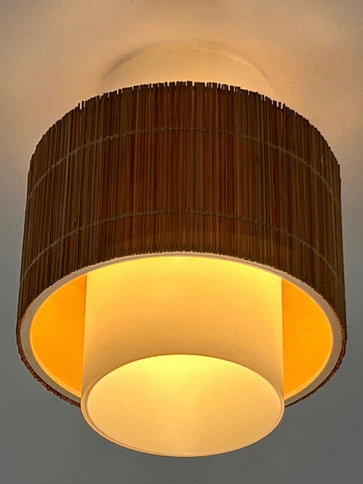 photo for sale Elegant Mid Century Modern Flush Mount Or Ceiling Fixture Germany 1960s