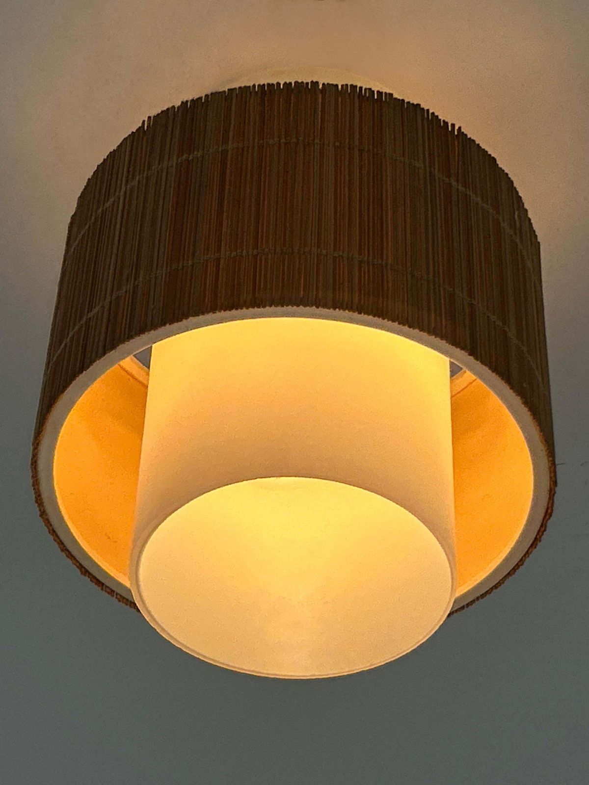 photo vinterior Elegant Mid Century Modern Flush Mount Or Ceiling Fixture Germany 1960s