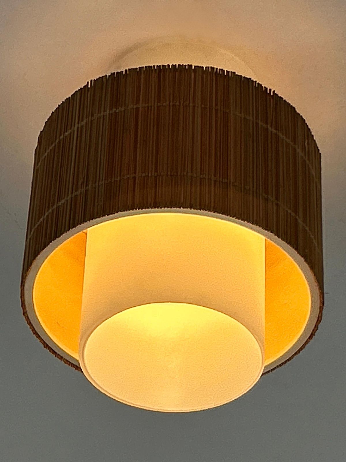 photo vintage Elegant Mid Century Modern Flush Mount Or Ceiling Fixture Germany 1960s