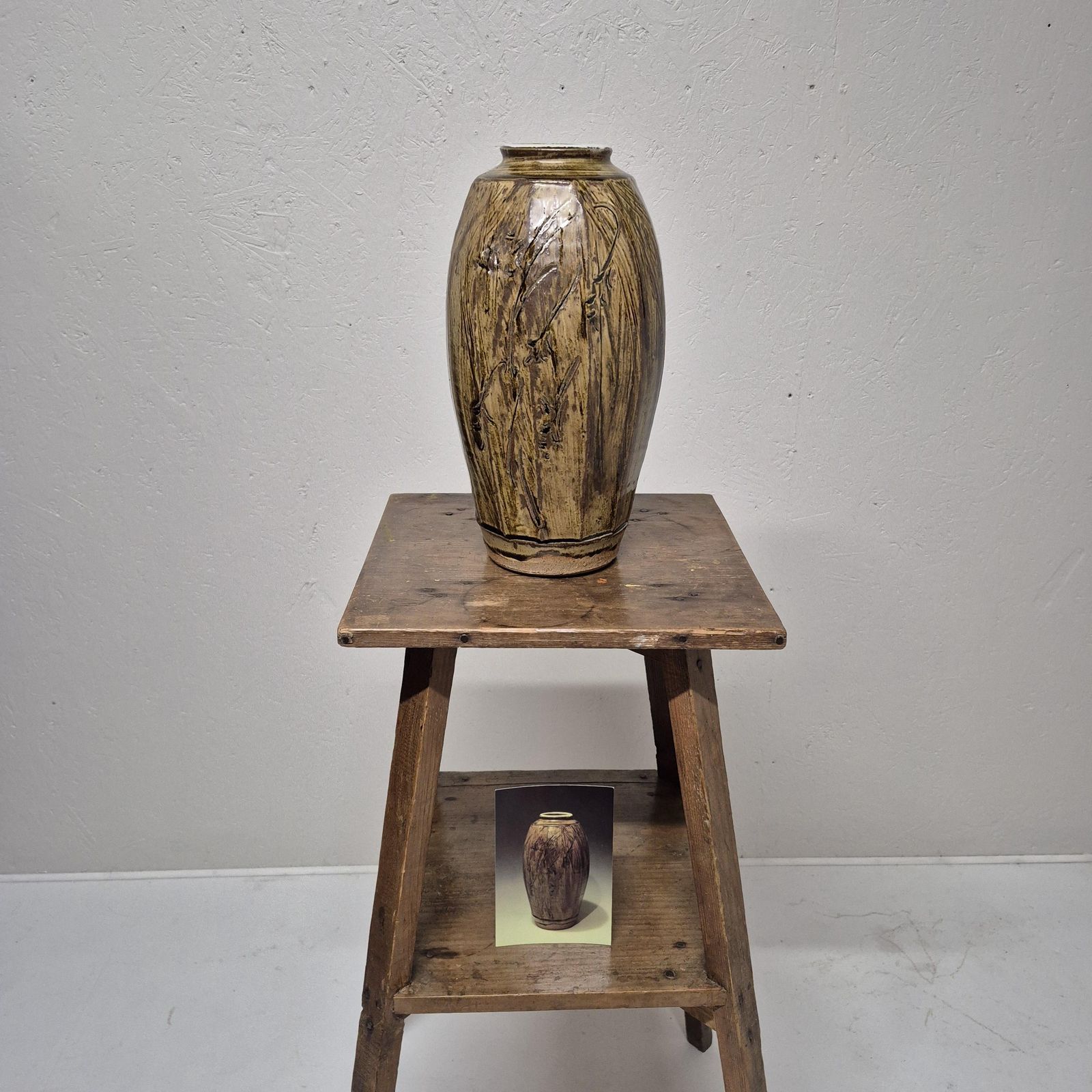 Phil Rogers Studio Pottery   Large Stoneware Vase