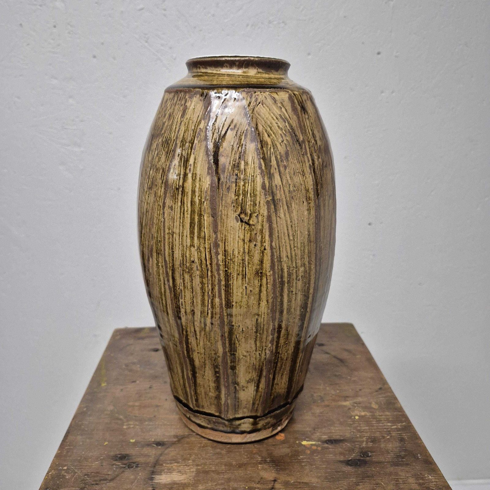 Phil Rogers Studio Pottery   Large Stoneware Vase photo vintage