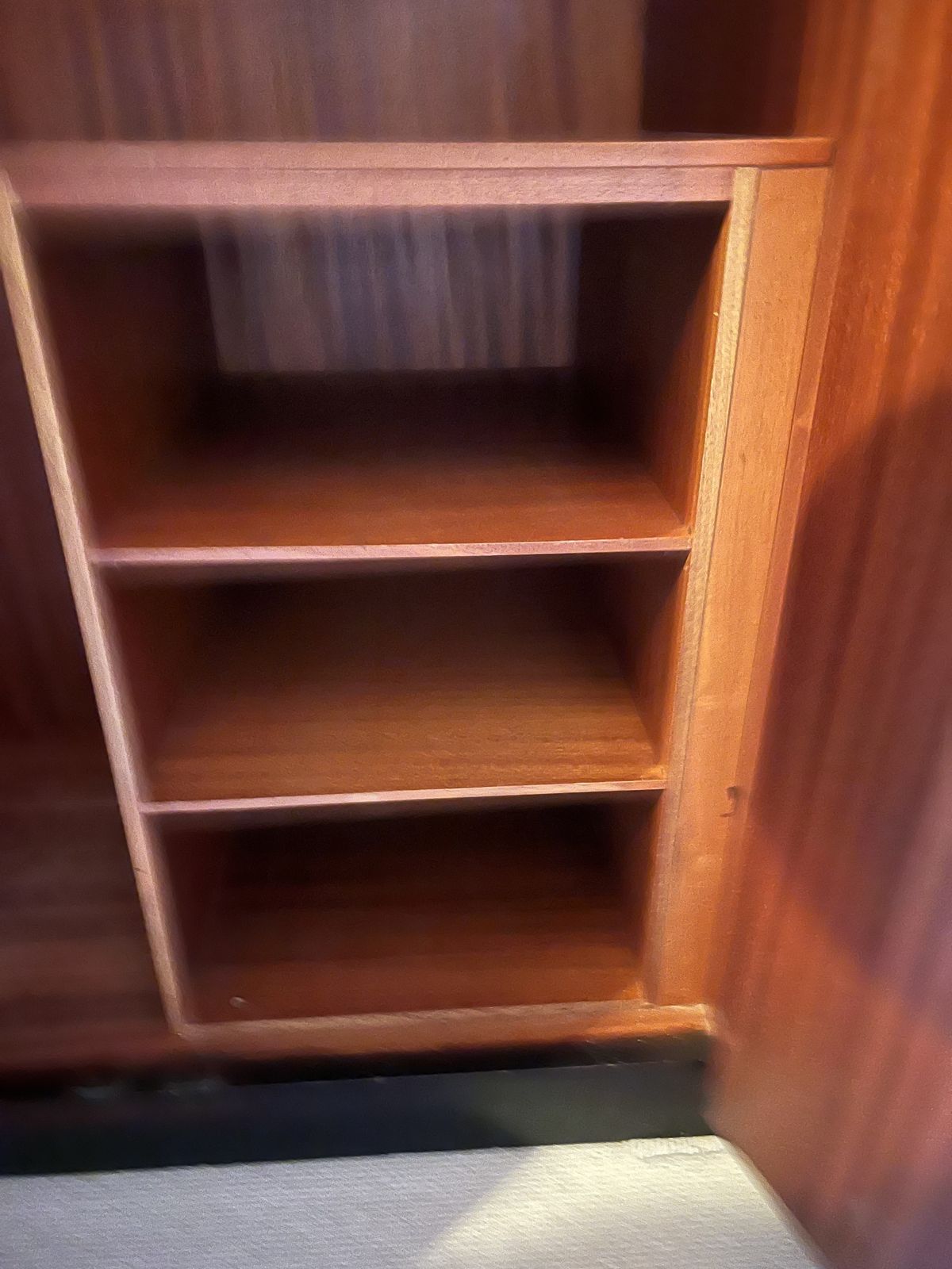 White & Newton Mid Century Wardrobe | Black Exterior, Teak Interior | Authentic Label photo 300.0