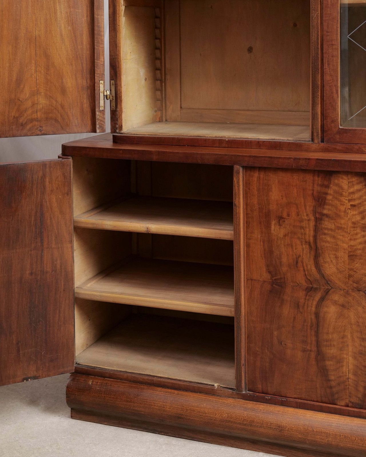 Walnut Art Deco Display Cabinet photo Furniture