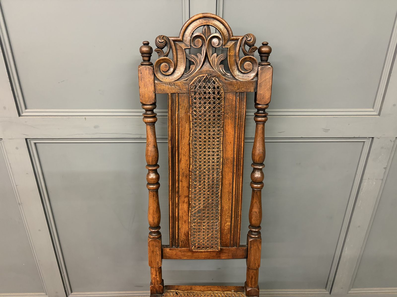 Carolean High Back Chair C.1680 photo for sale