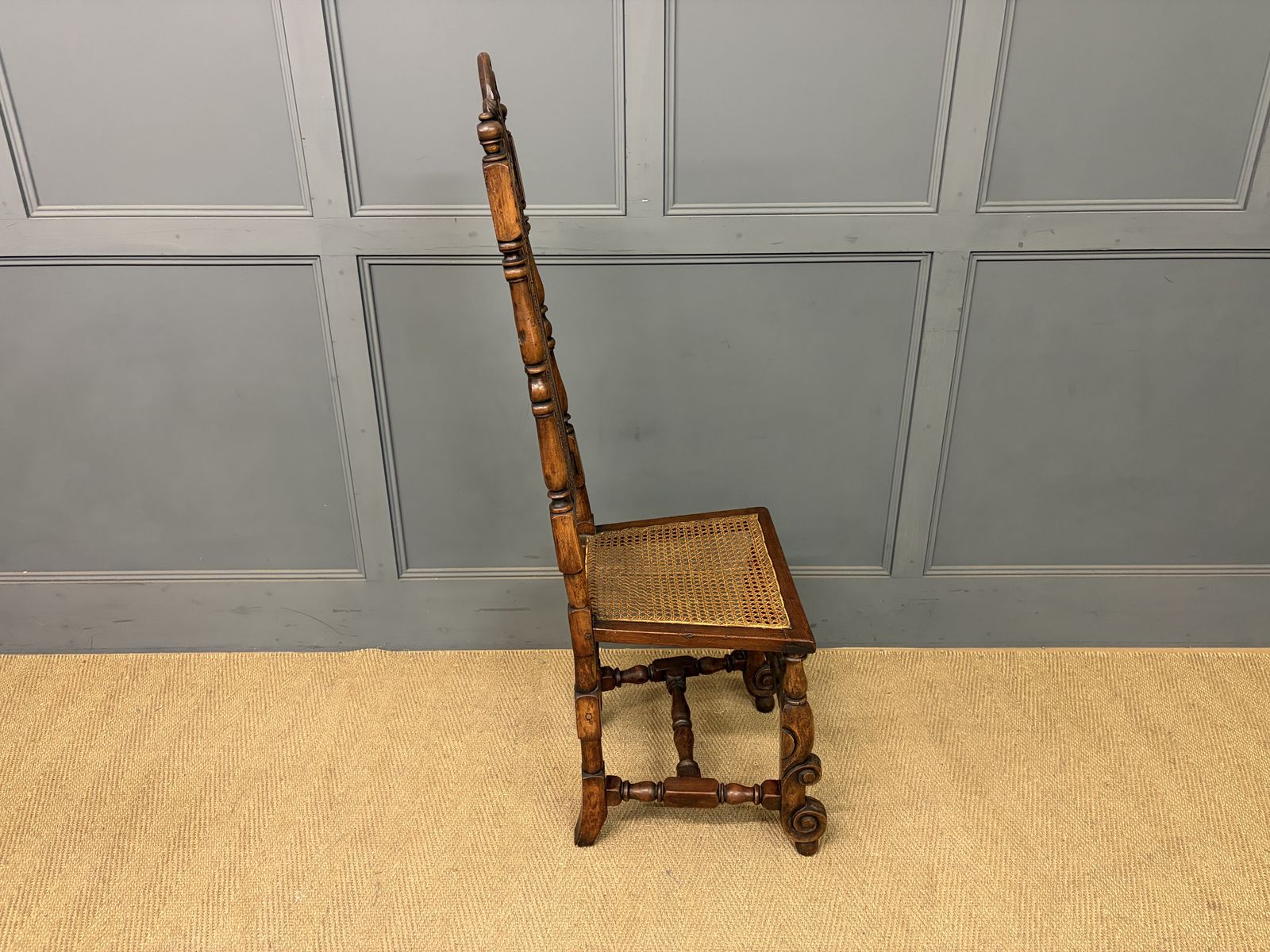 Carolean High Back Chair C.1680 photo vintage