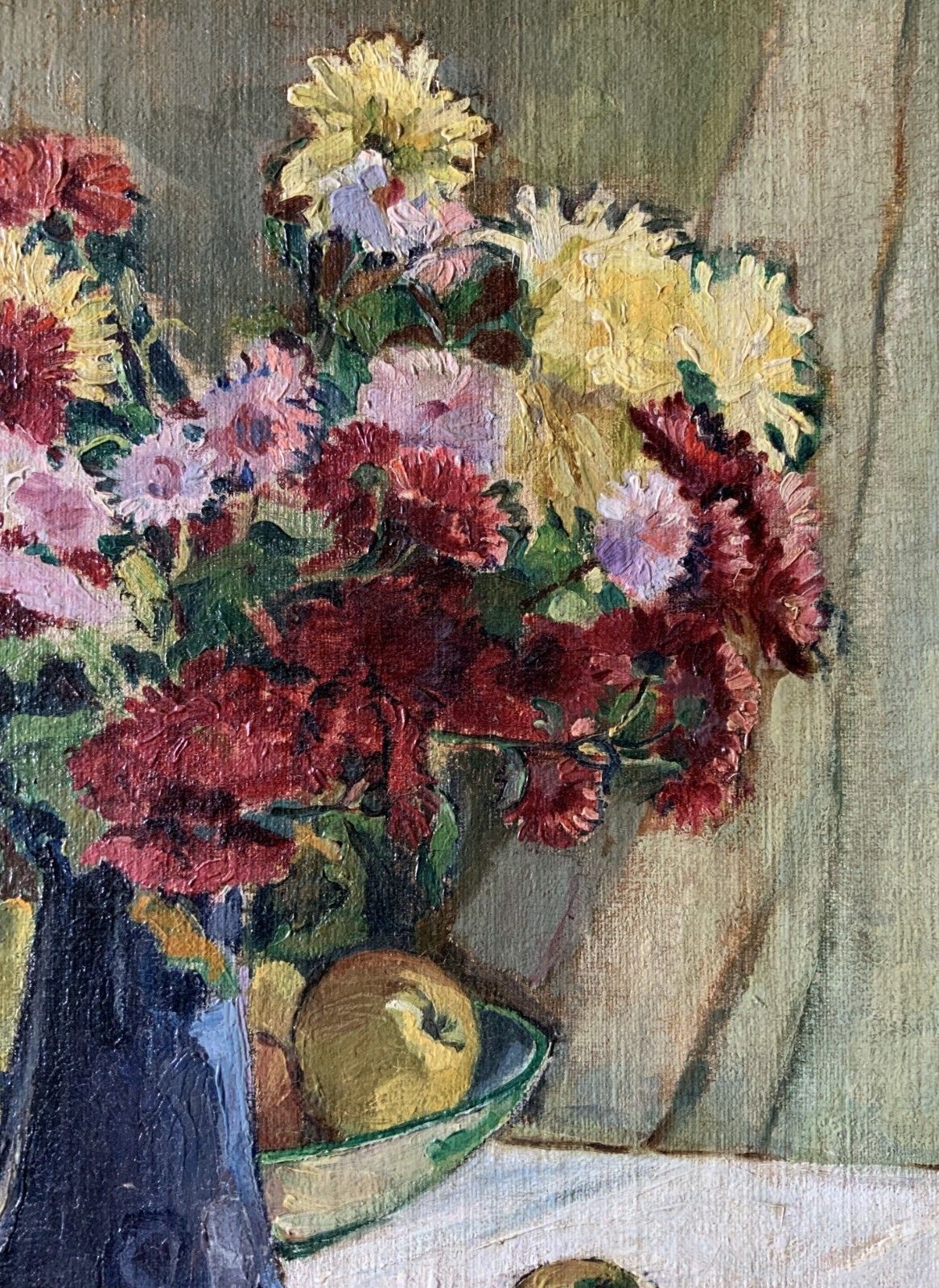 photo for sale Fine Art Deco Still Life Impressionist Oil Painting C. 1931 Signed Original