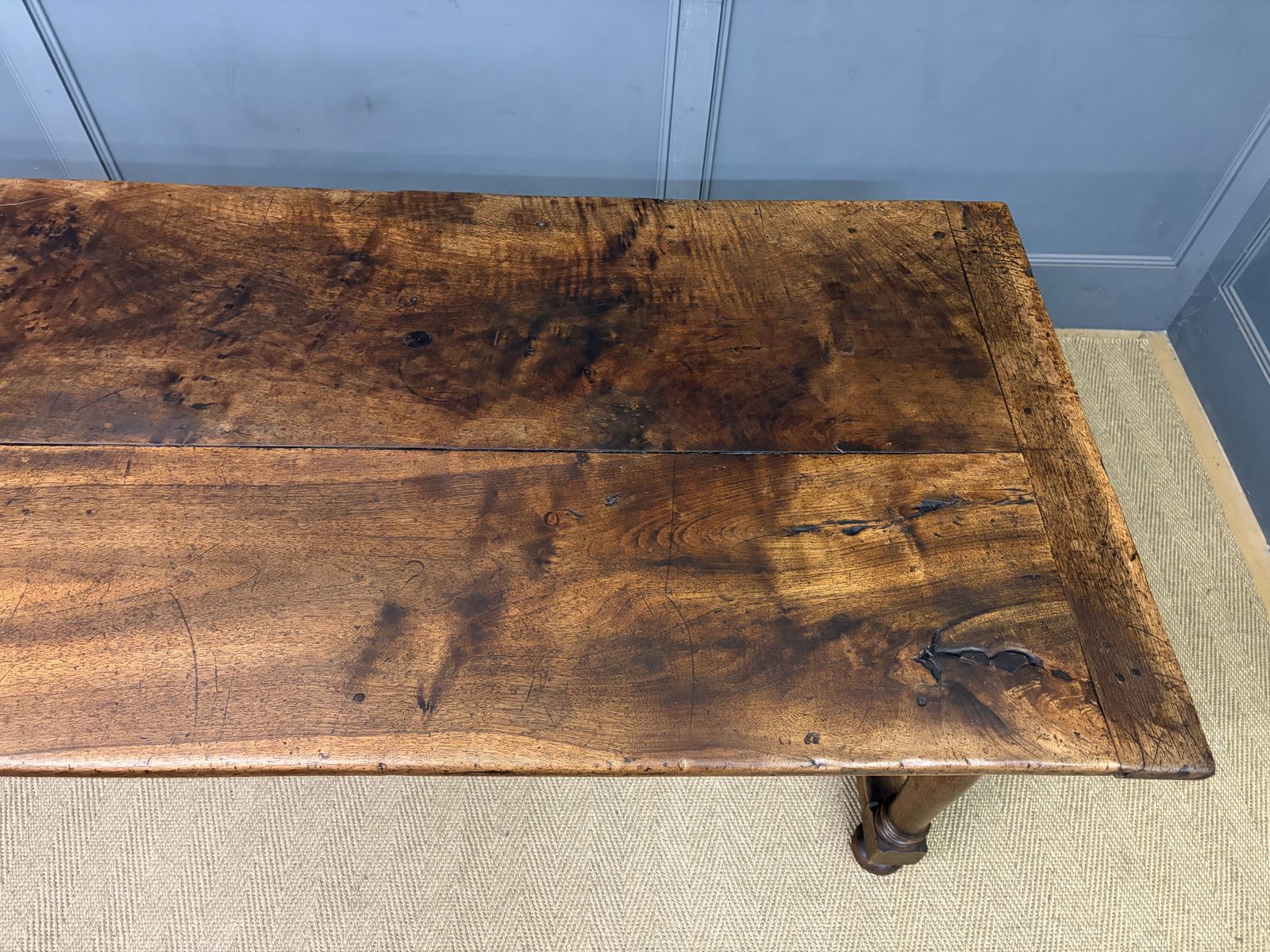 Large Early 19th Century Walnut Refectory Farmhouse Table photo buy