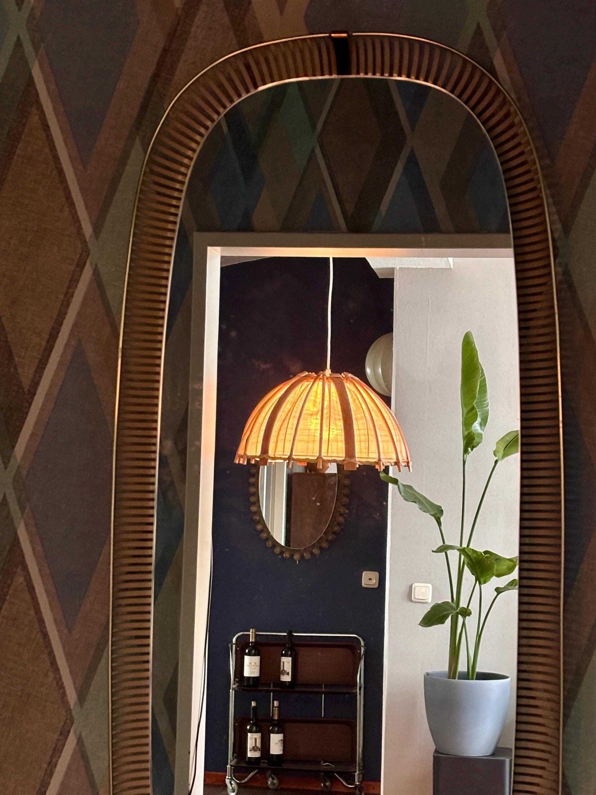 Rotan Hanglamp, Italië, Jaren 1960 photo furniture