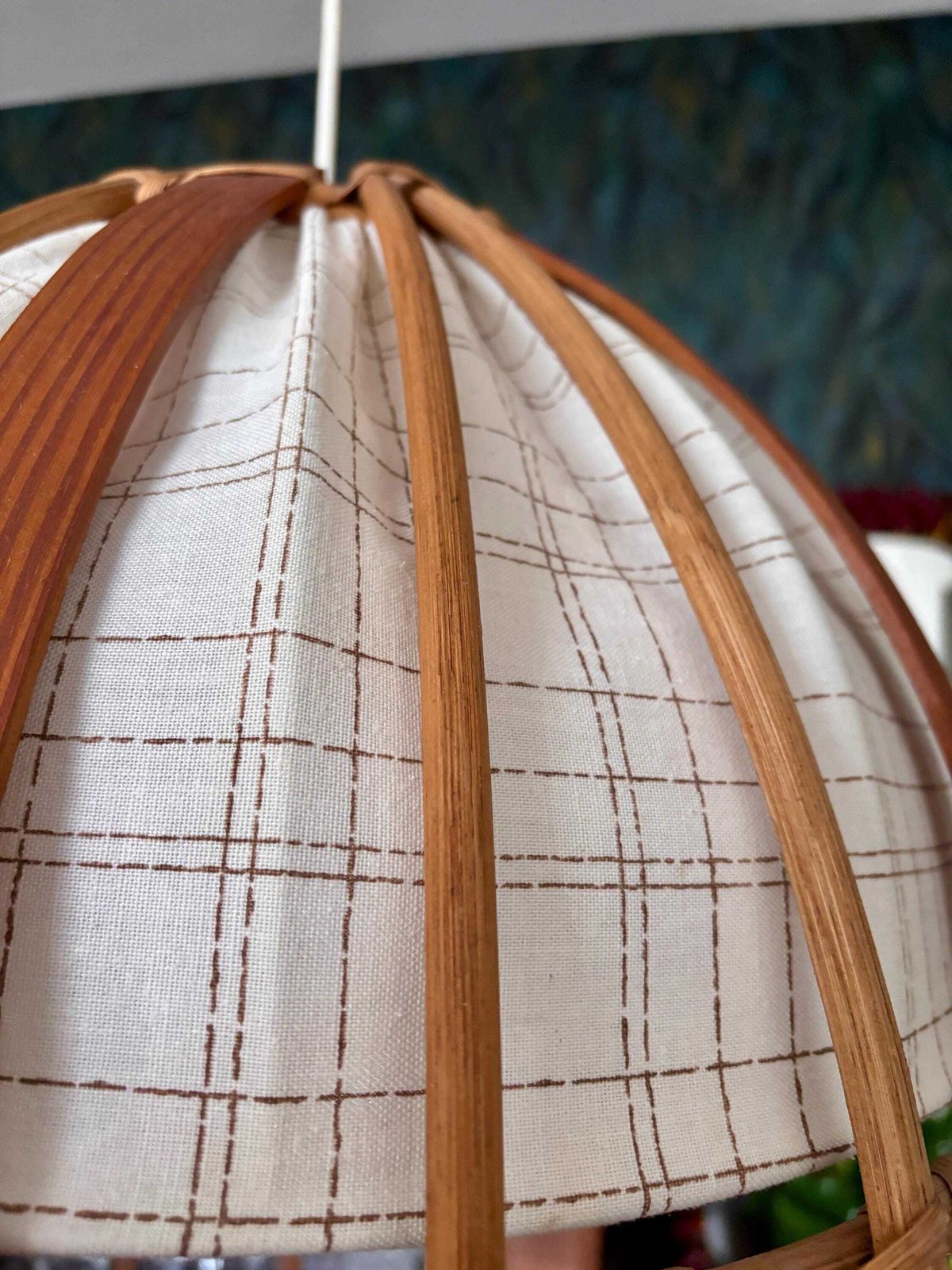Verlichting Rotan Hanglamp, Italië, Jaren 1960 photo