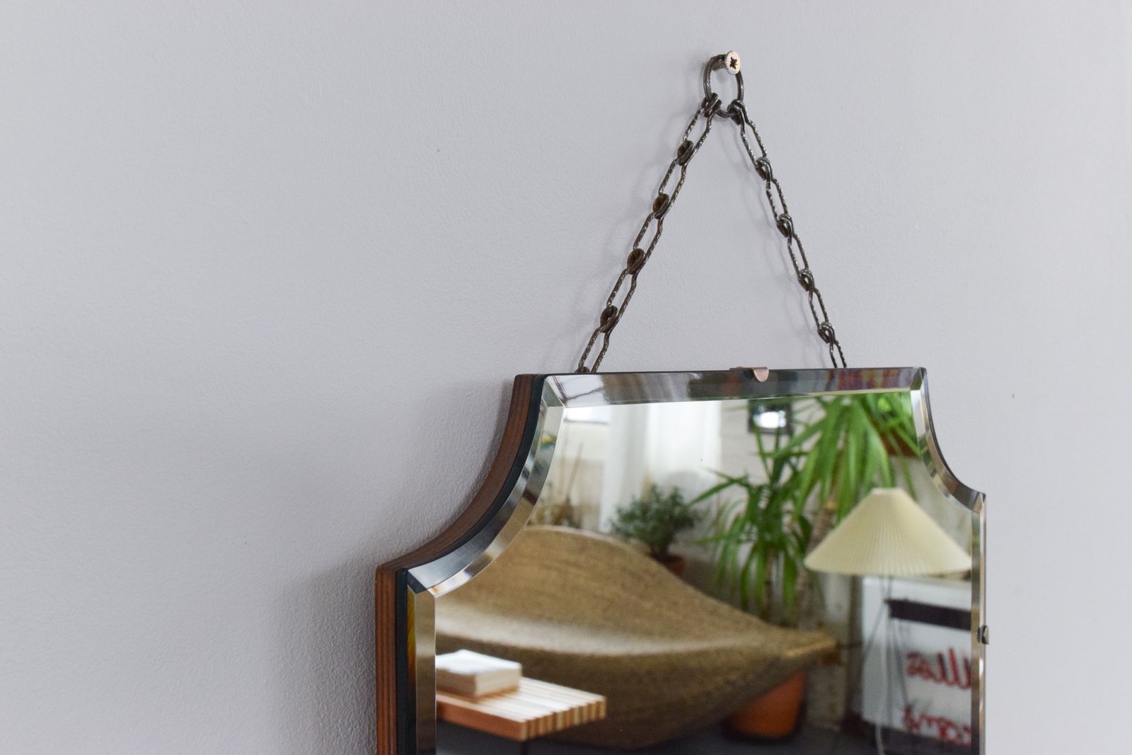 Vintage Frameless Portrait Octagonal Bevelled Mirror photo Home Decor