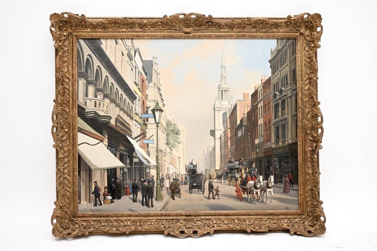 Antique Framed Oil Painting By Reginald Edward Arnold (1853 – 1938) photo for sale