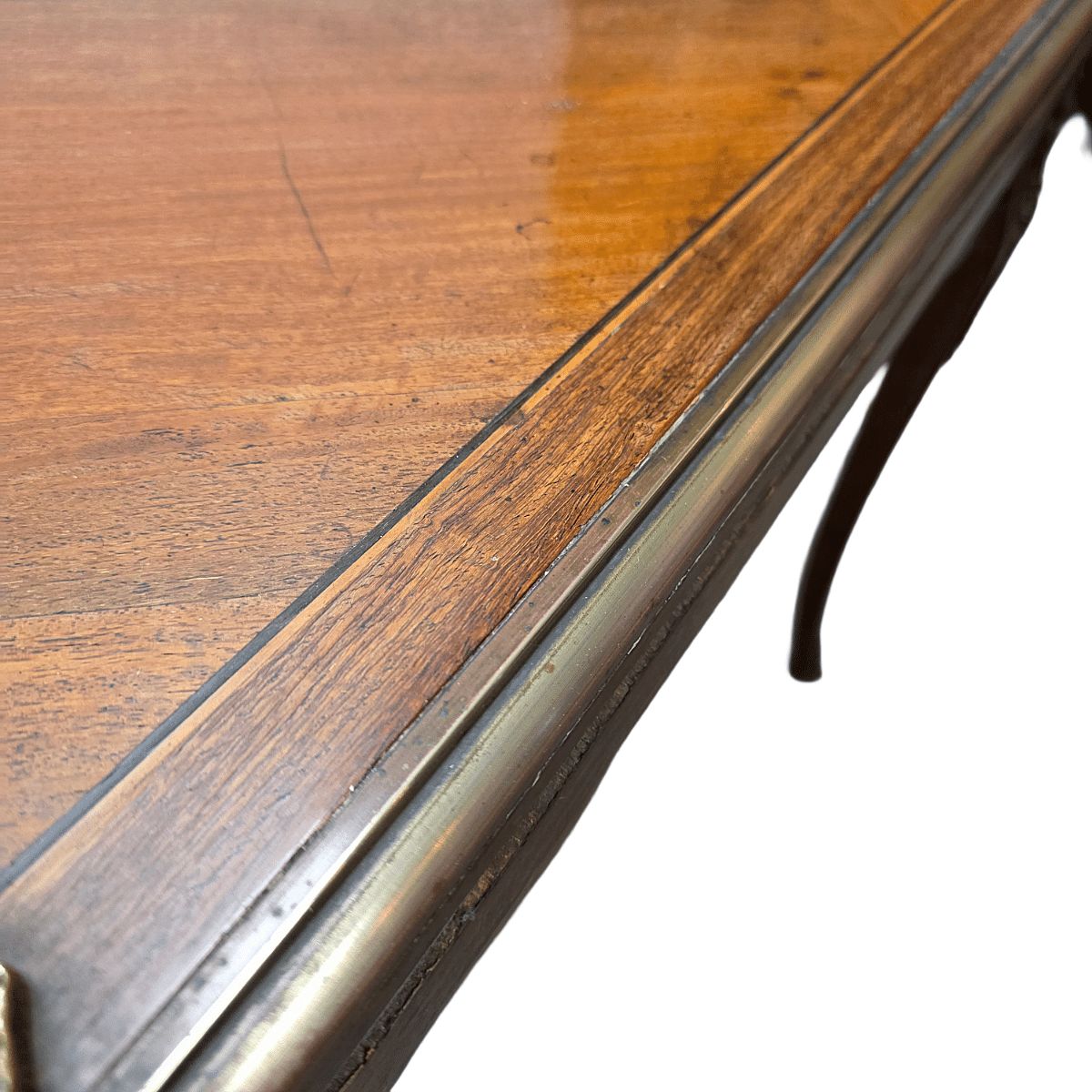 French Louis XV Style Gaming Table With Marquetry, 1960s photo vinterior