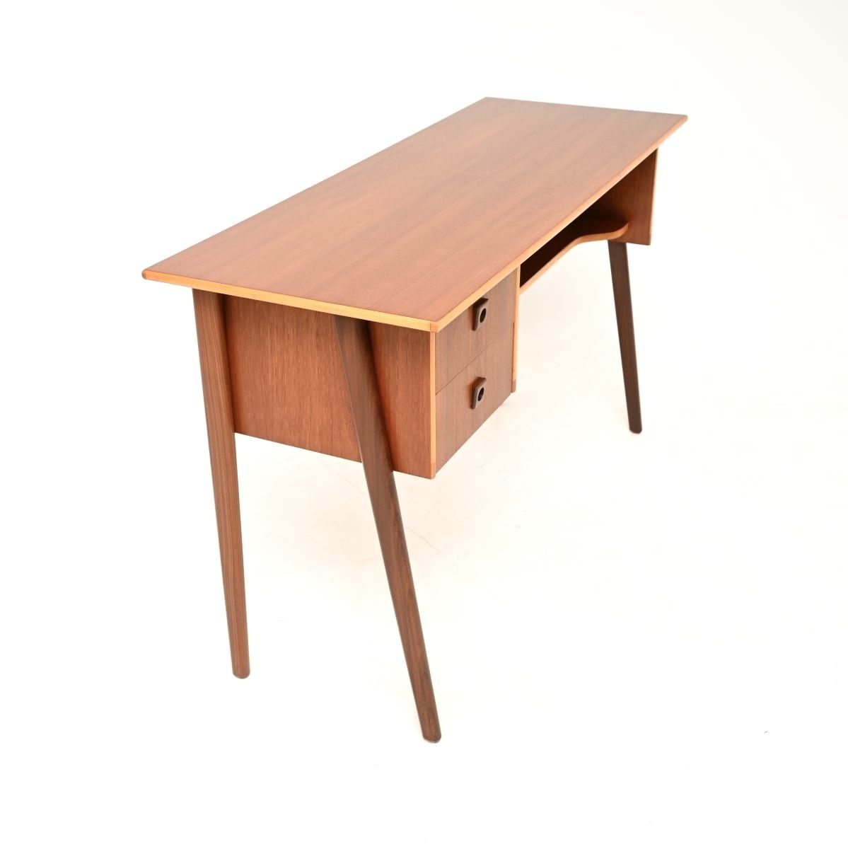 Danish Vintage Teak Free Standing Desk photo Furniture