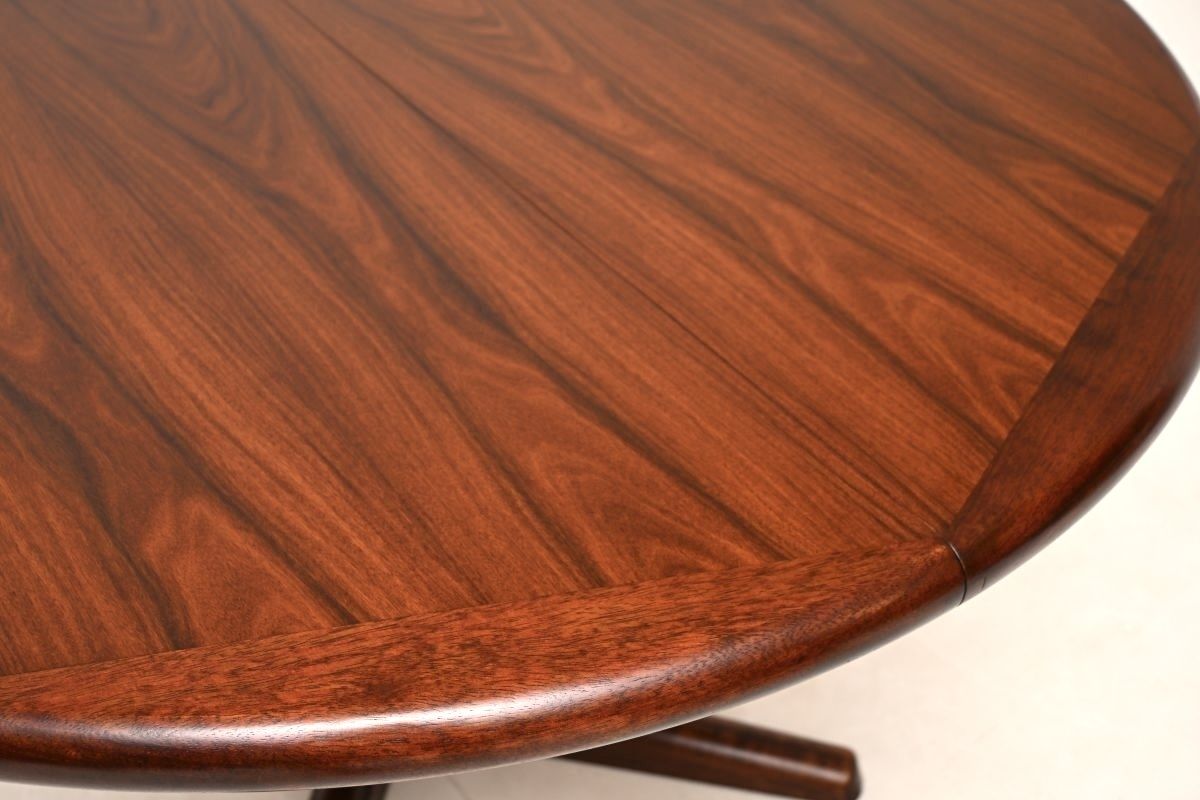 Danish Vintage Rosewood Extending Dining Table photo vintage