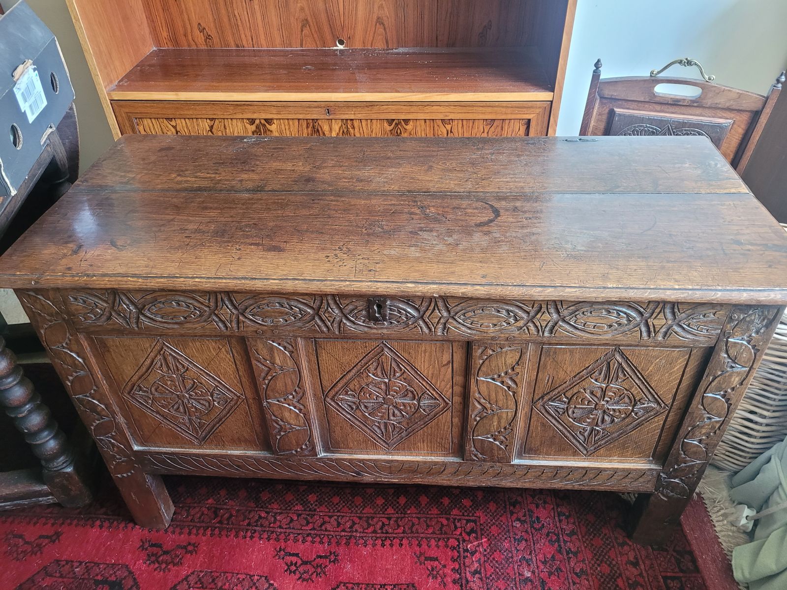 17th Century Dorset Oak Coffer C.1680 photo furniture