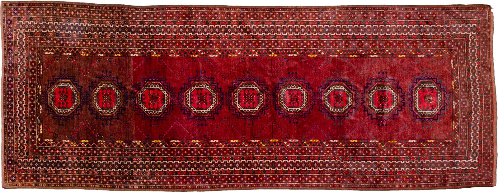 Antiek Kizilayak loper 308x118 cm photo vintage
