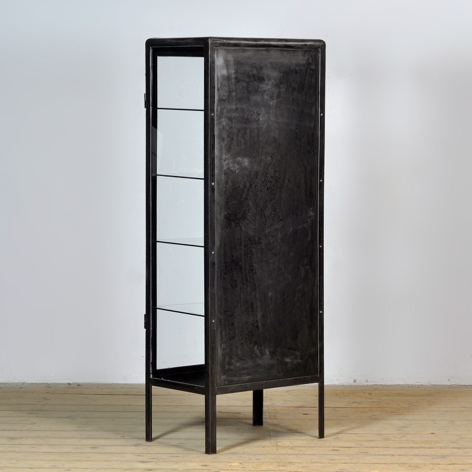 photo for sale Polished Iron Medicine Cabinet, 1920s