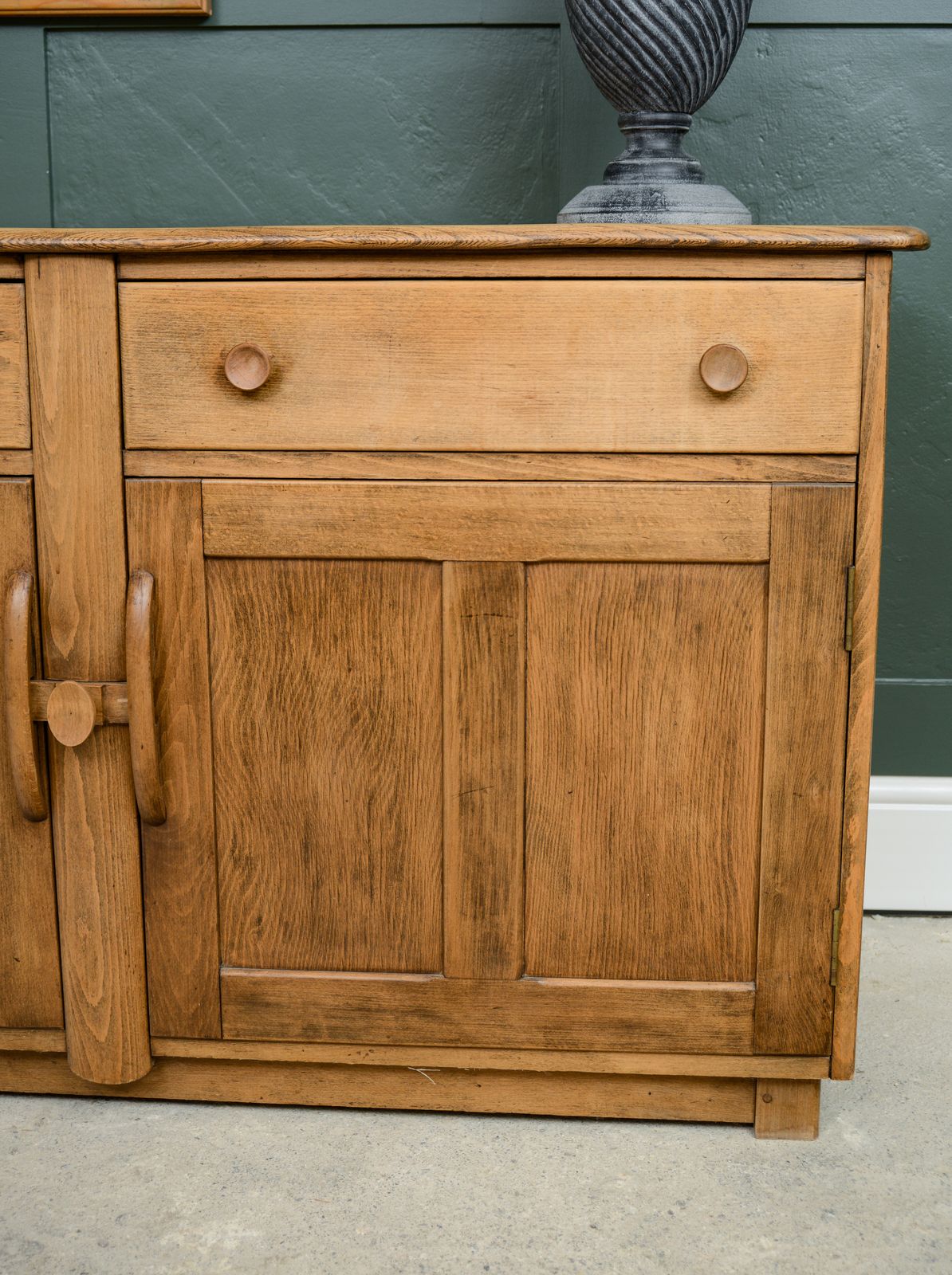 photo furniture Ercol Elm Sideboard   Semi Restored   Mid Century