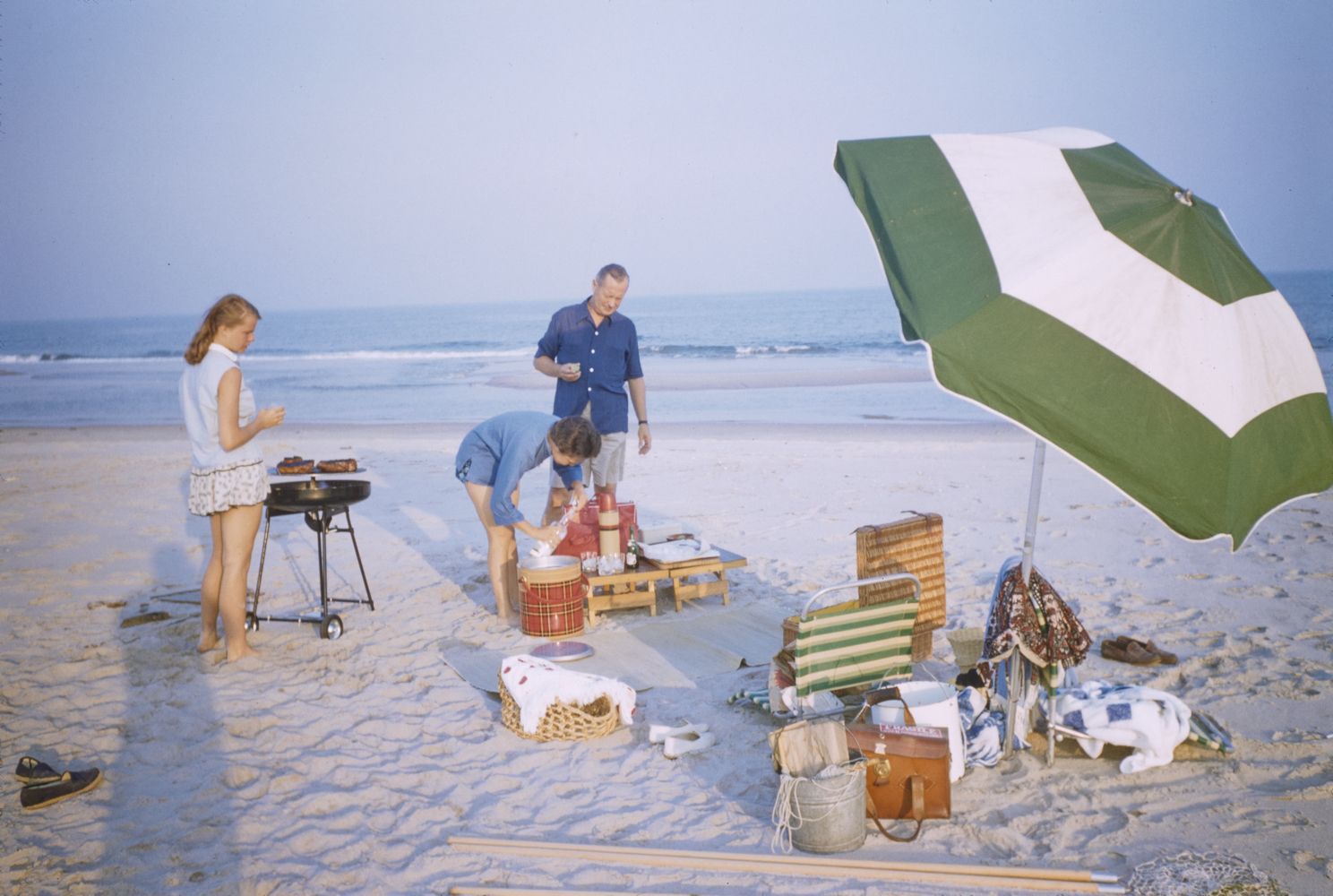Toni Frissell 'The Hamptons Picnic' Archival Pigment Print Framed In Black