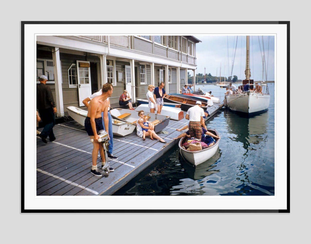 Toni Frissell 'Mackinac To Chicago Sail' Archival Pigment Print Framed In Black photo furniture