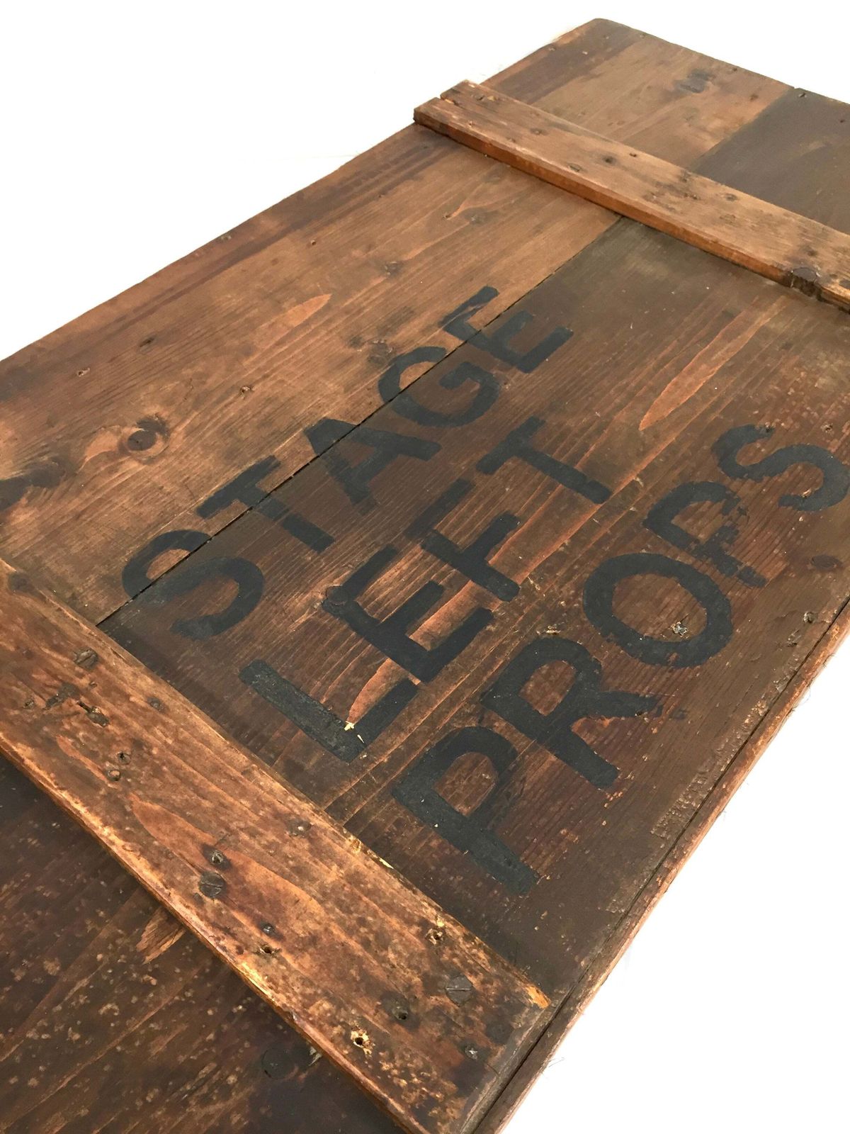 photo for sale Antique 20th Century Wooden Coffer Blanket Box / Stage Prop Storage Crate C.1920