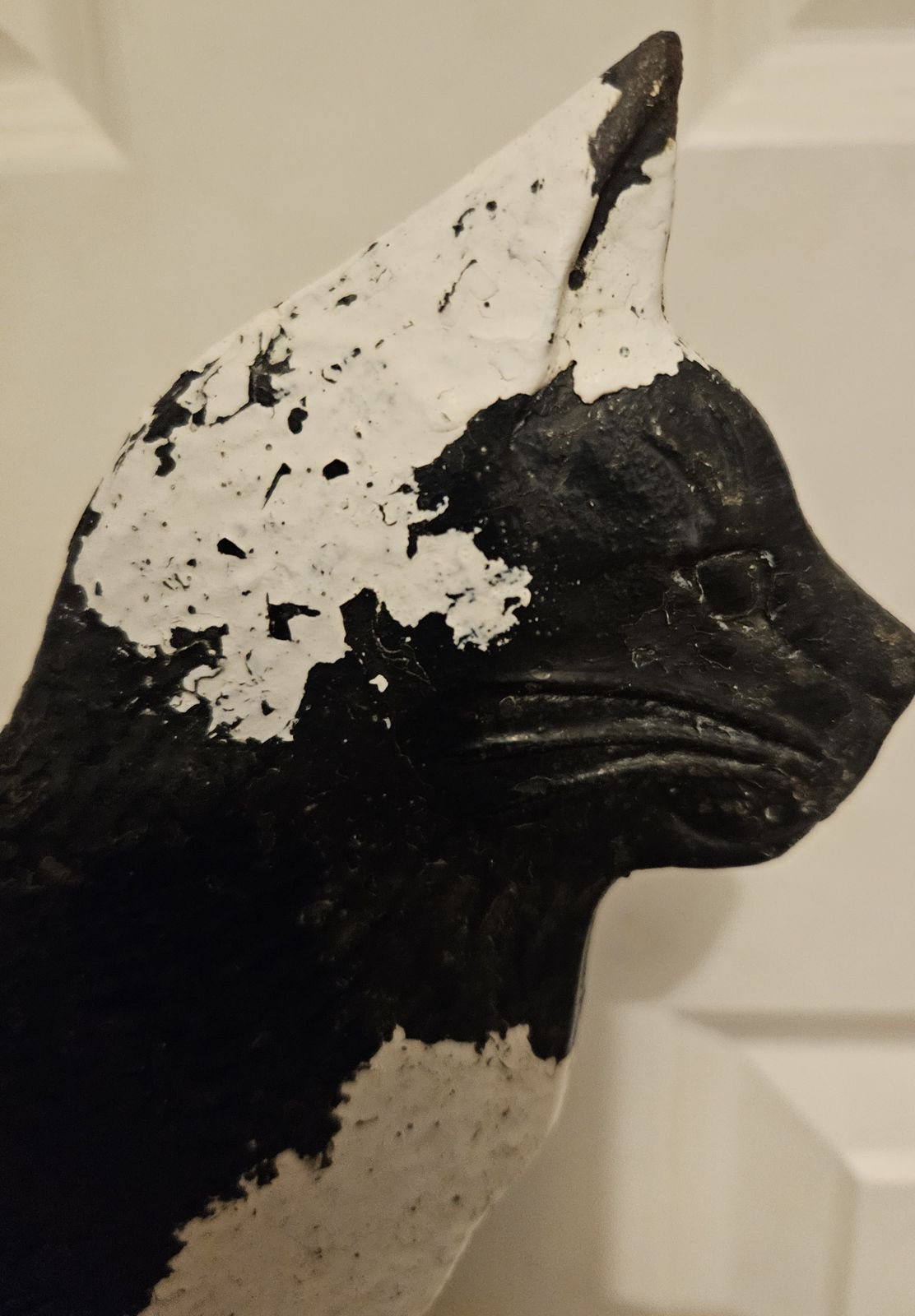 Cat Doorstop Antique Style Condition Cast Iron 20th Century photo for sale