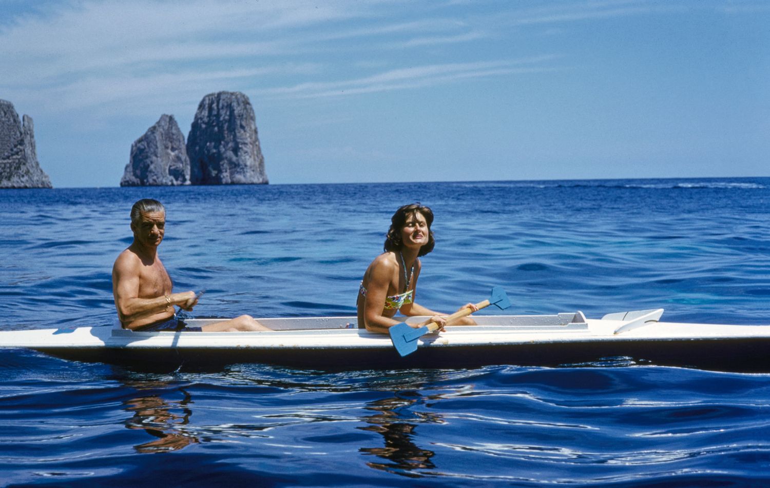 Toni Frissell 'Capri Kyak' Archival Pigment Print Framed In Black