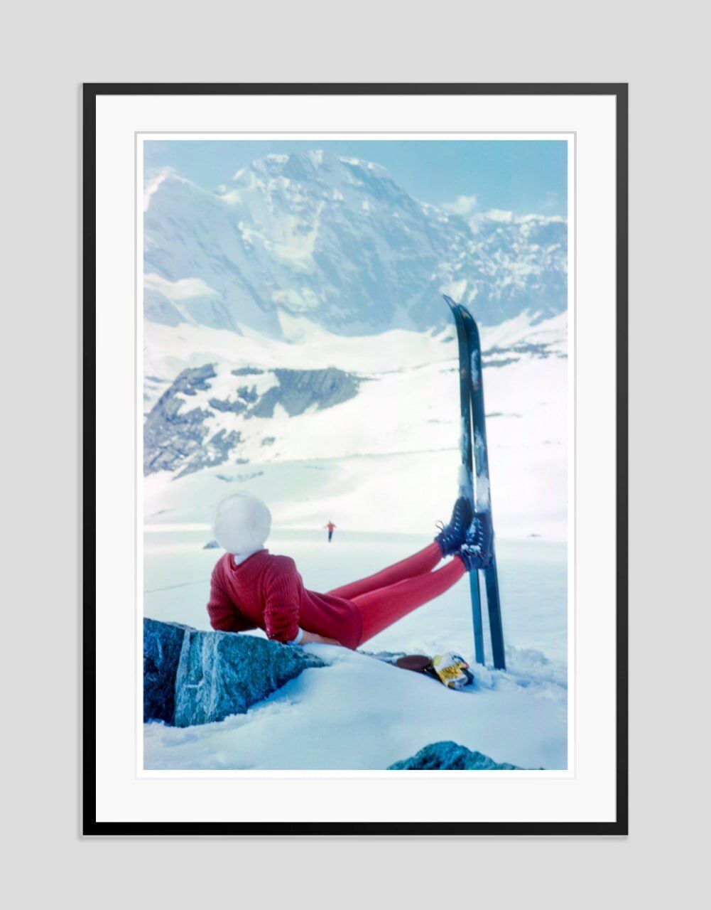 Toni Frissell 'Haute Route Repose' Archival Pigment Print Framed In Black photo furniture