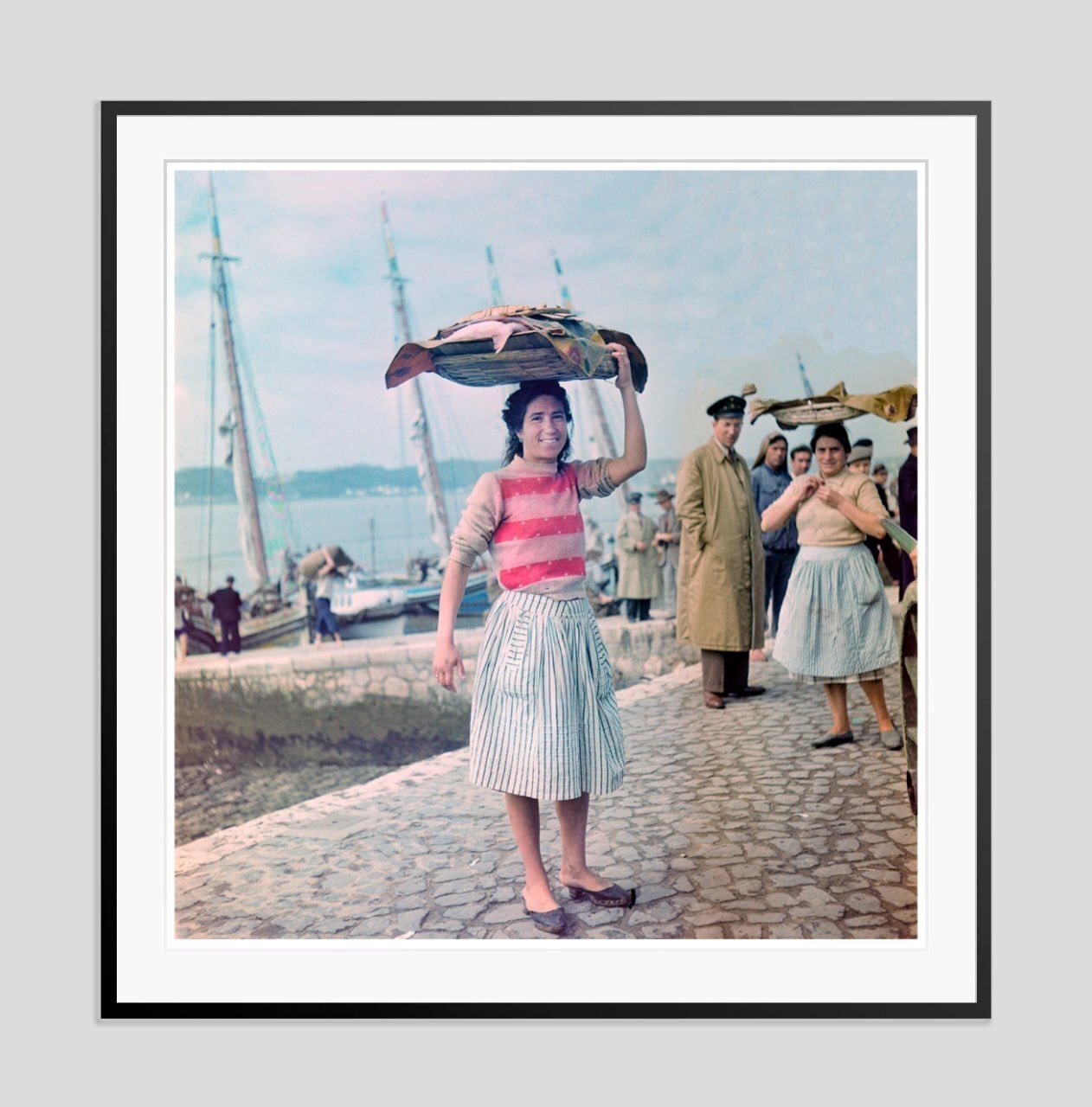 Toni Frissell 'Waterfront' Archival Pigment Print Framed In Black photo furniture