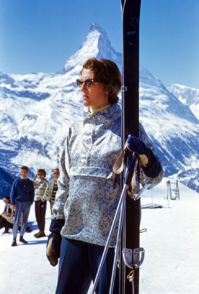 Toni Frissell 'Stylish Skiing' Archival Pigment Print Framed In Black