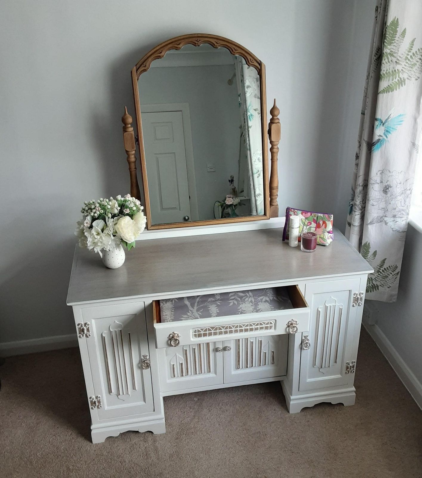 Old Charm French Style Dressing Table. photo vintage