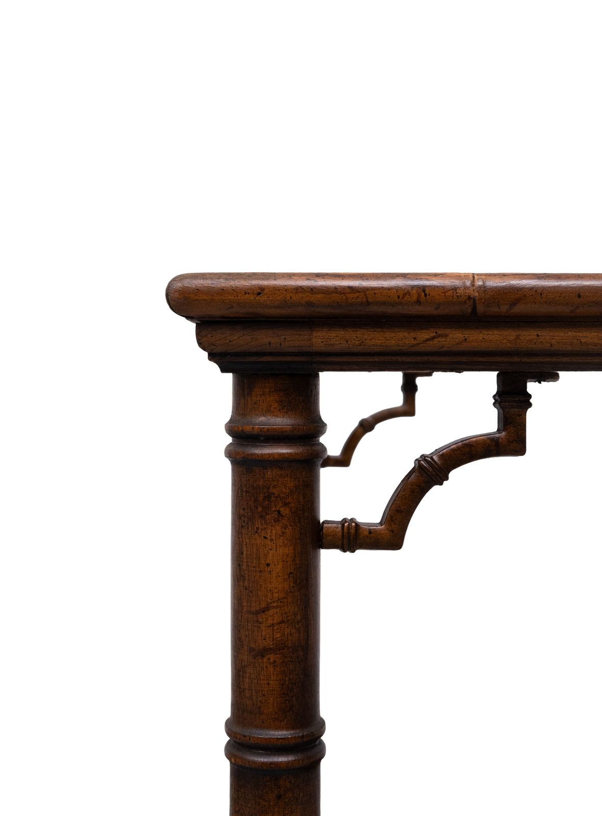 Paar Chinese Chippendale Bijzettafels Met Faux Bamboe, Ca. Jaren 1970 photo for sale