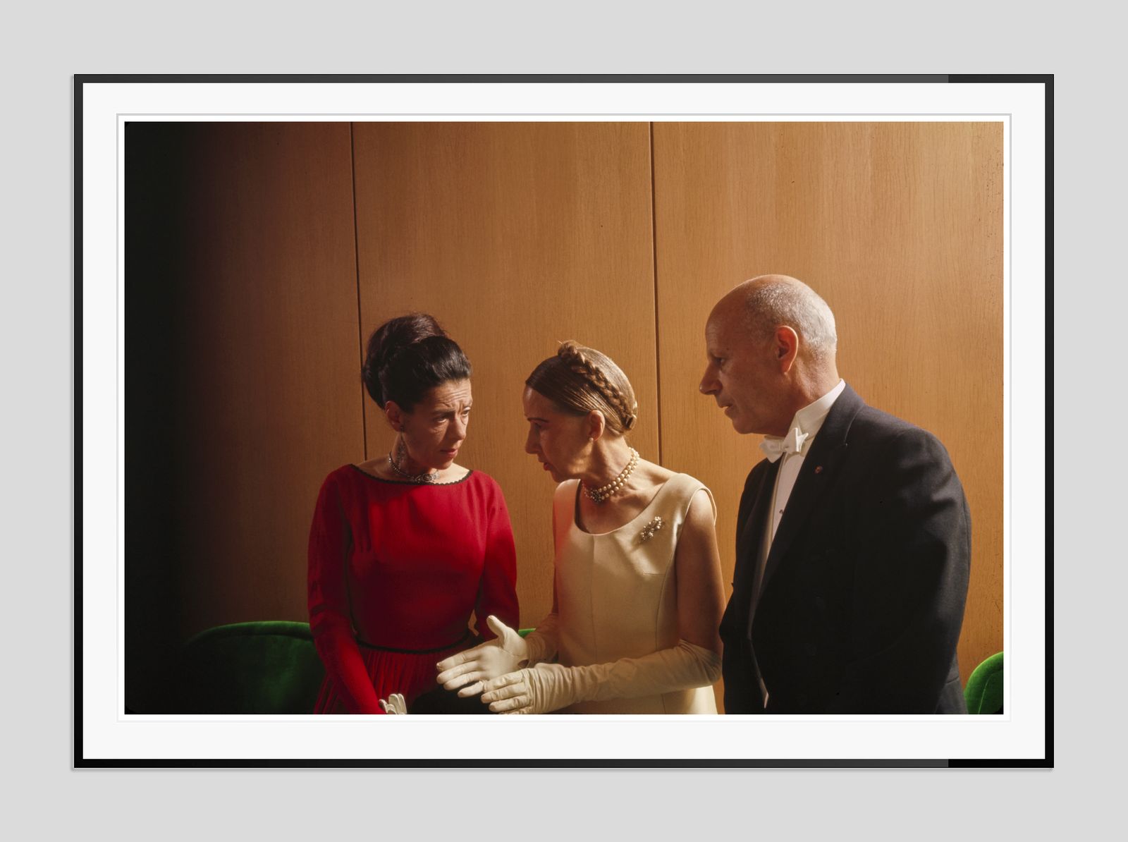 Toni Frissell 'Lady In Red' Archival Pigment Print Framed In Black photo furniture