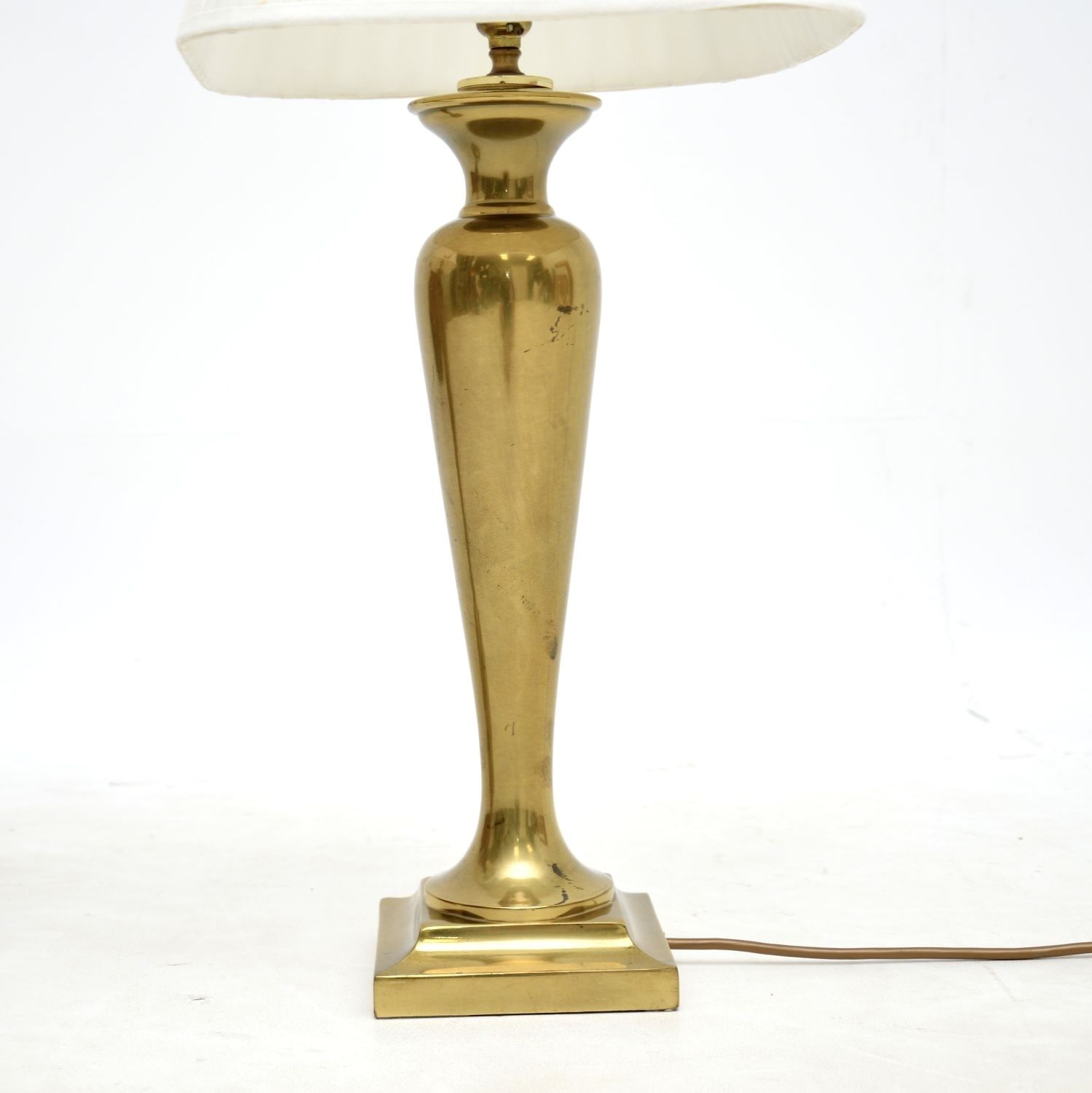 Pair Of Vintage Brass Table Lamps photo Lighting