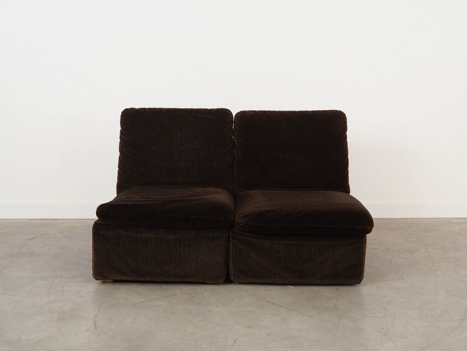 Bruine Modulaire Bank, Italiaans Design, Ca. Jaren 1970, Geproduceerd Door Busnelli photo furniture