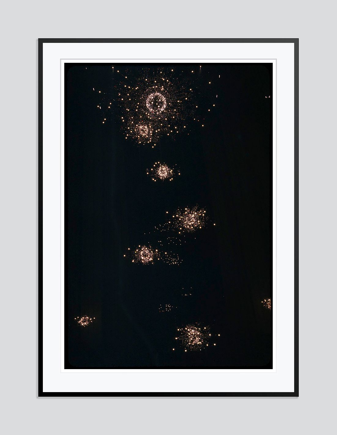 Toni Frissell 'Fireworks Constellation' Archival Pigment Print Framed In Black photo furniture