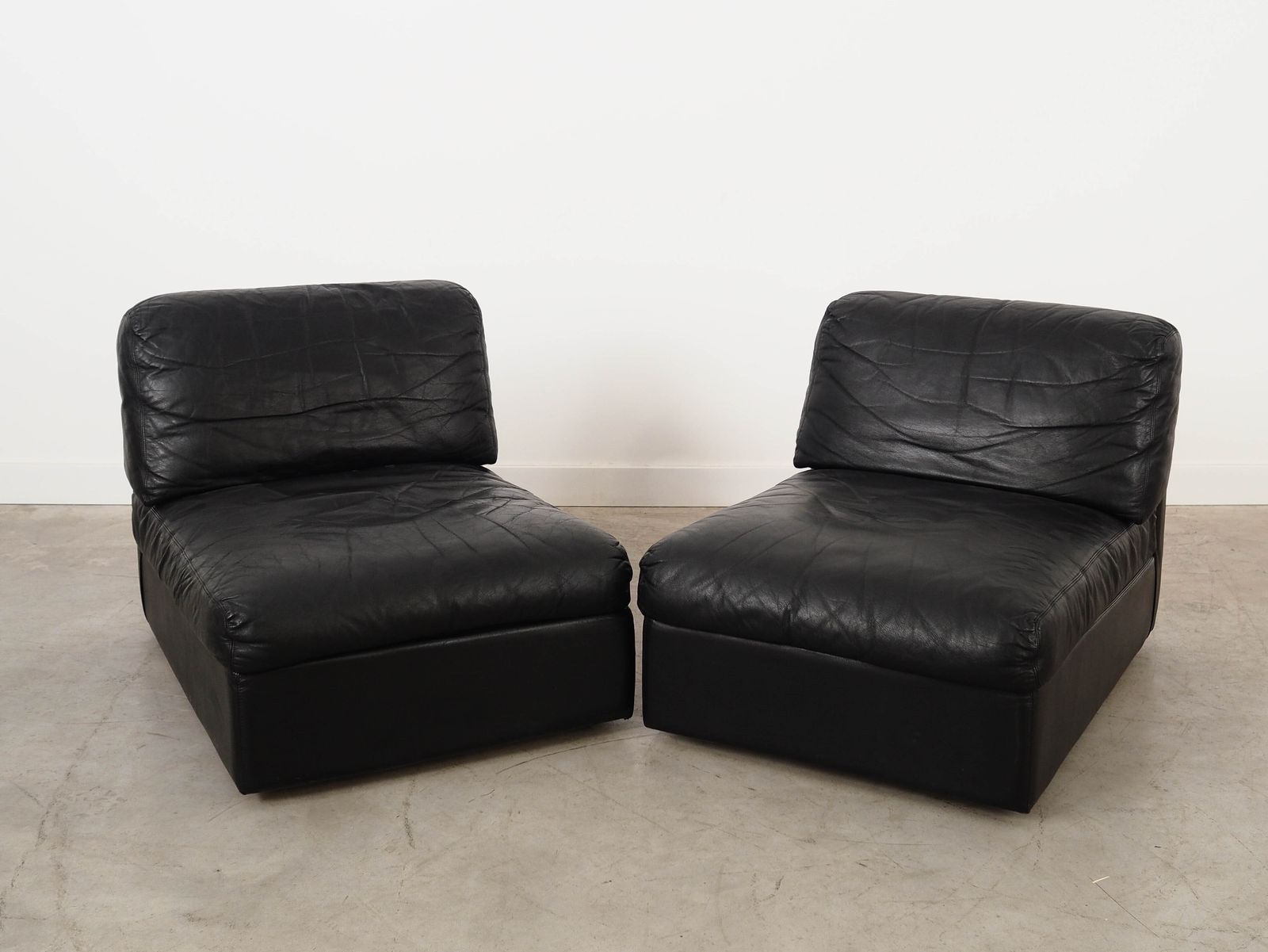 Modulaire leren bank, Italiaans design, jaren 1970, Made In Italy photo for sale