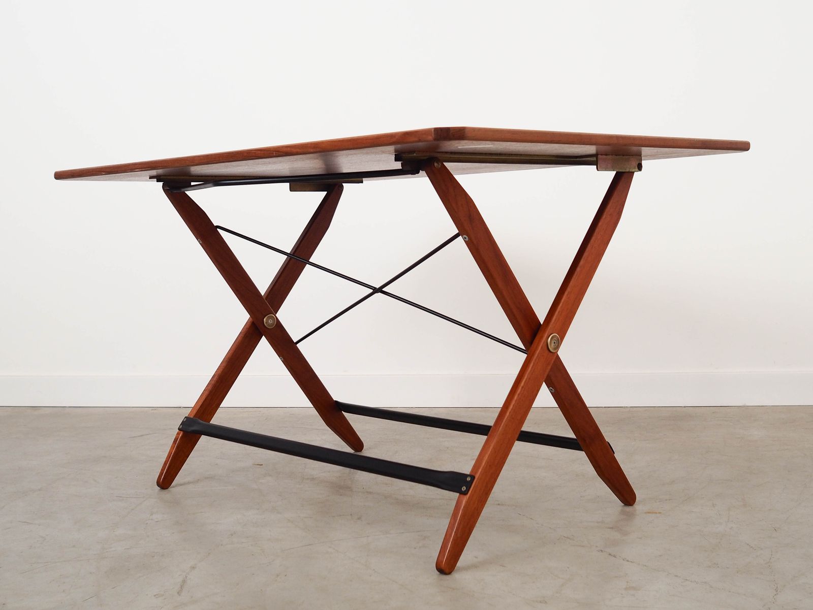 Inklapbare Teakhouten Tafel, Italiaans Design, Jaren 1970, Made In Italy photo 1609.0