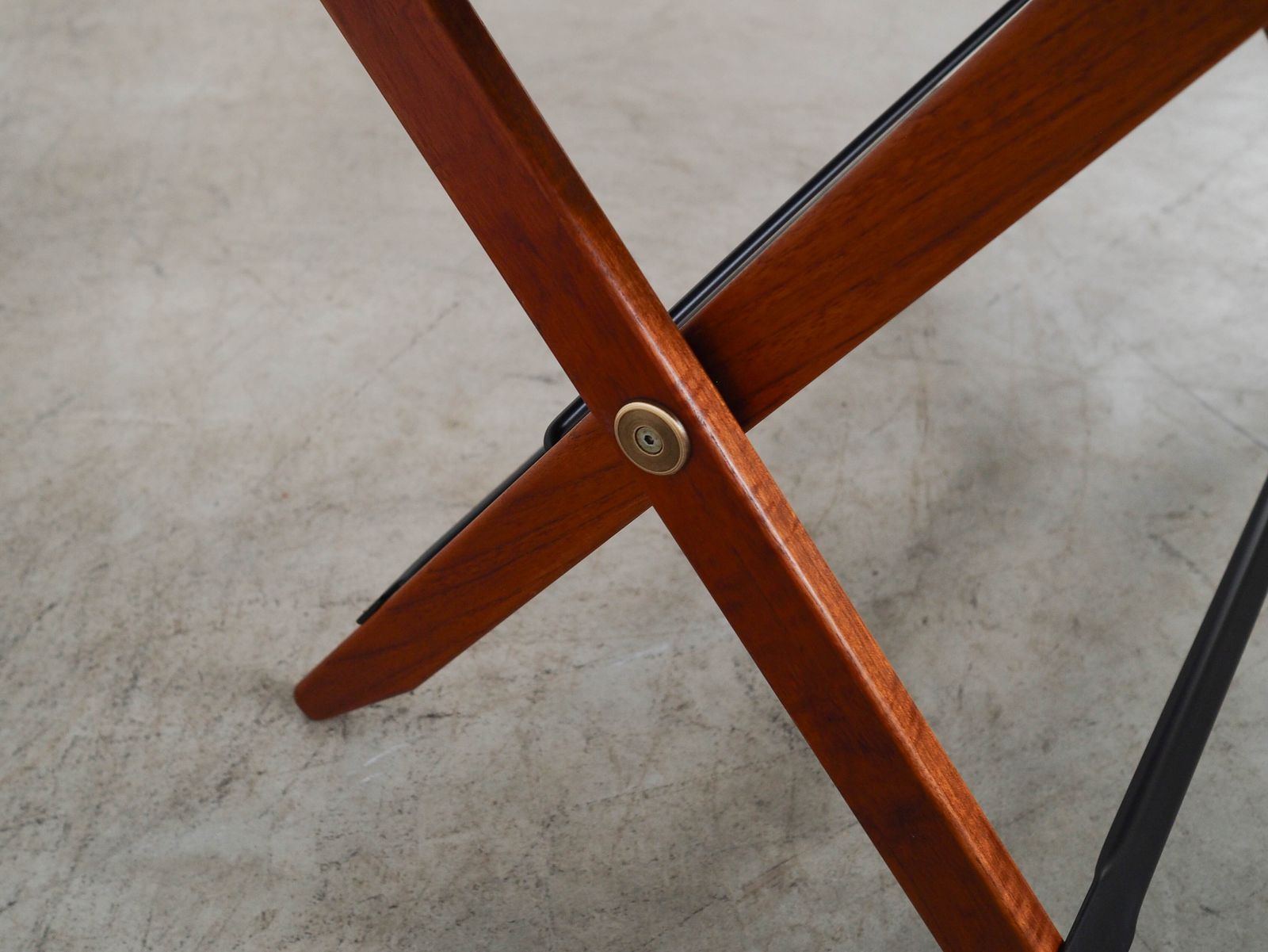 Meubels Inklapbare Teakhouten Tafel, Italiaans Design, Jaren 1970, Made In Italy photo