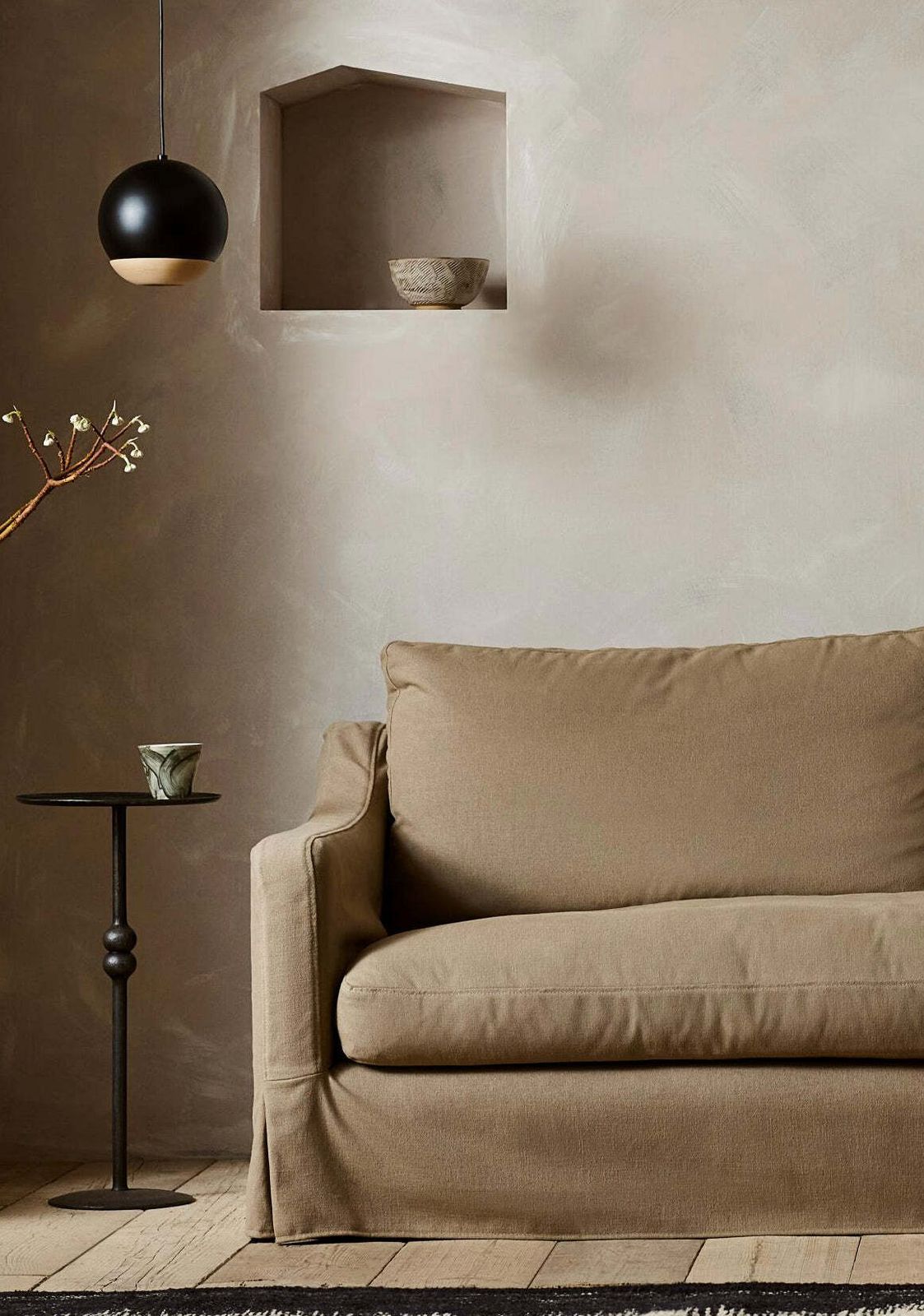 'The Conrad' Skirted Sofa   2.2m photo furniture