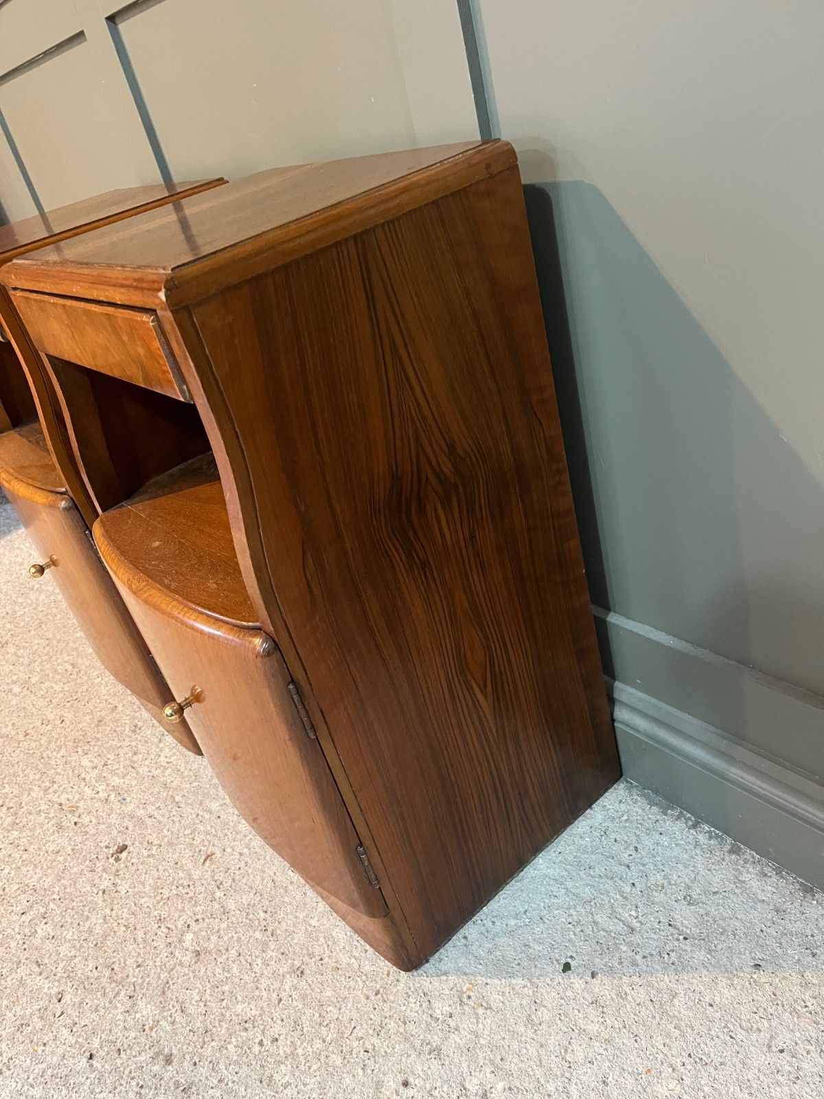 Vintage Bedside Cabinets Circa 1950’s Wood, Beautiful Condition photo buy