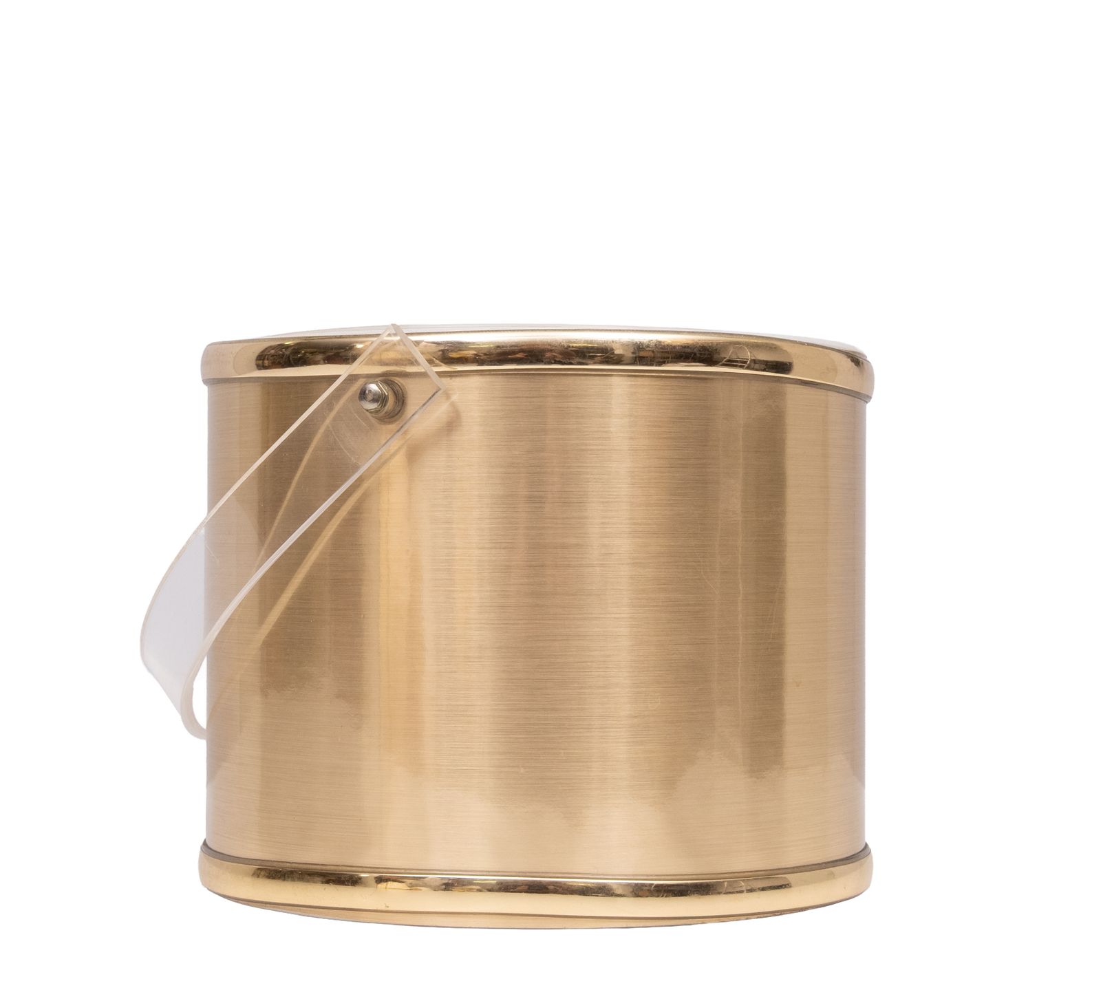 Georges Briard Gold Aluminum Ice Bucket In Hollywood Regency Style photo furniture