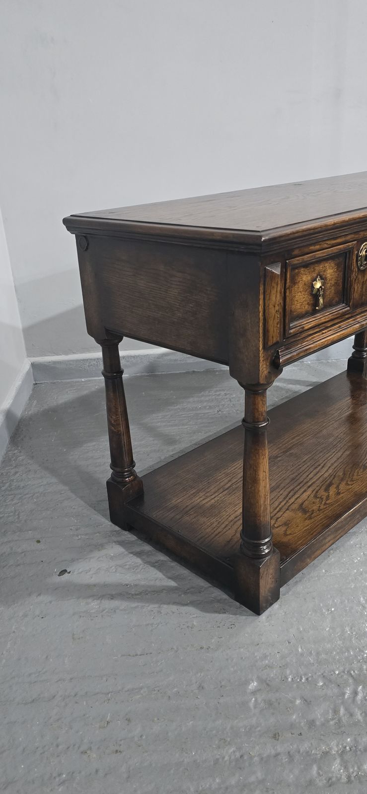 Super Oak Sideboard Dresser Base photo vintage