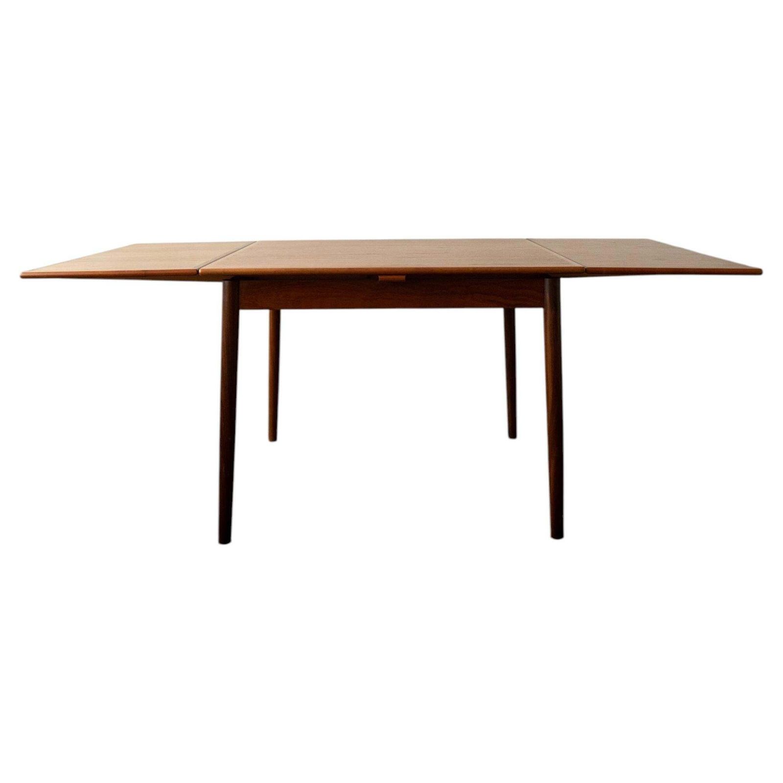 Danish Modern Teak Extendable Dining Table Model 24 By Ansager Møbler, 1960s