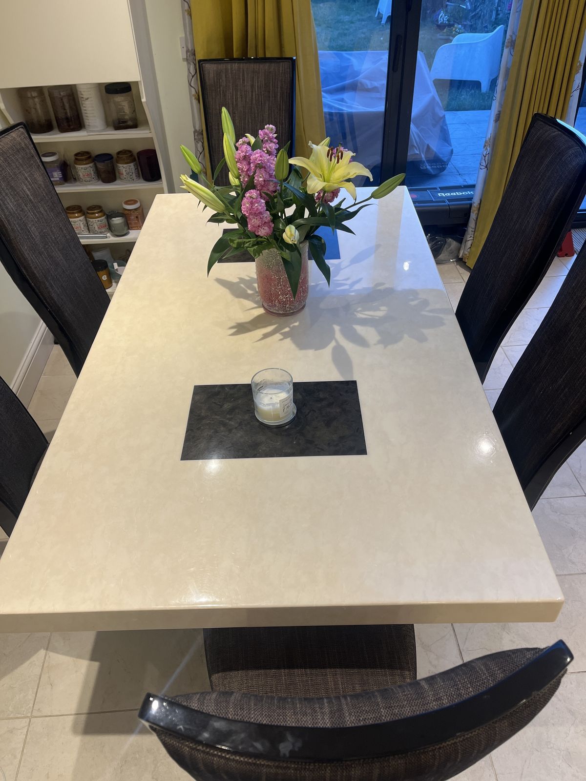 Marble Dining Table And Chairs