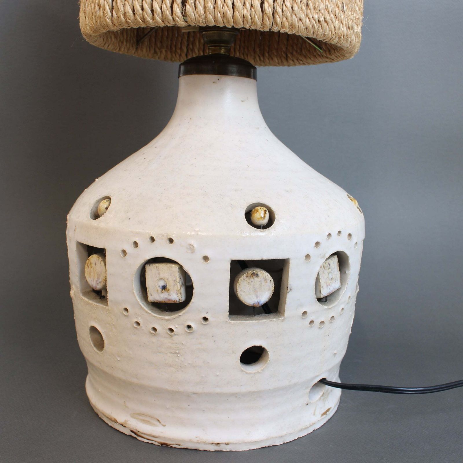Vintage French Ceramic Table Lamp Attributed To Georges Pelletier (Circa 1970s) photo buy