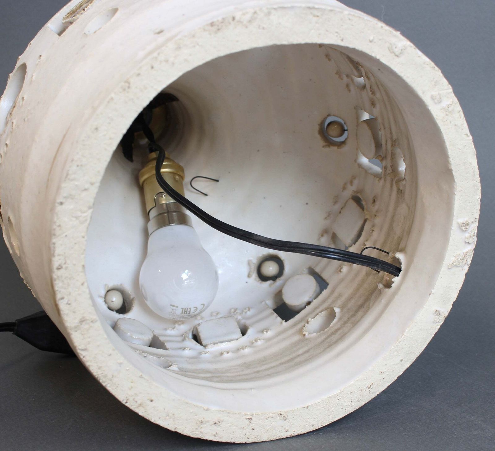 photo buy Vintage French Ceramic Table Lamp Attributed To Georges Pelletier (Circa 1970s)