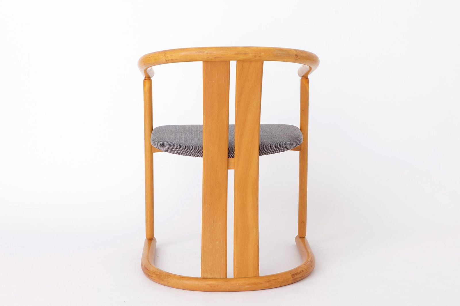 Set Of 4 Casala Dining Chairs Beech Wood Germany 1970s Mid Century Modern Gray Blue Upholstery photo buy